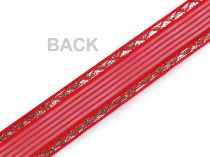 Textillux.sk - produkt Vianočná stuha s lurexom a drôtom šírka 25 mm