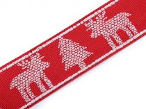 Textillux.sk - produkt Vianočná stuha sob s drôtom šírka 25 mm