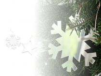 Textillux.sk - produkt Vianočná zrkadlová hviezda a vločka na zavesenie