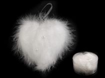 Textillux.sk - produkt Vianočné / svadobné perečkové srdce s perlami