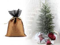 Textillux.sk - produkt Vianočné darčekové vrecúško 19x27 cm tyl s hviezdami