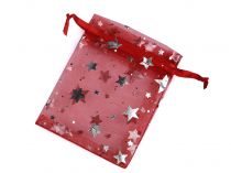 Textillux.sk - produkt Vianočné darčekové vrecúško 7x8,5 cm organza hviezda