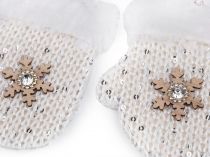 Textillux.sk - produkt Vianočné dekorácie rukavice, ponožky, korčule s flitrami na zavesenie