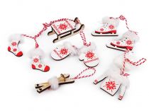 Textillux.sk - produkt Vianočné dekorácie - sane, lyže, korčule, rukavice, čiapky, bundy, ponožky