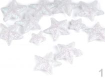 Vianočné hviezdy s glitrami Ø30 mm
