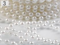 Textillux.sk - produkt Vianočné koráliky na šnúre Ø5 mm - 3 perlová
