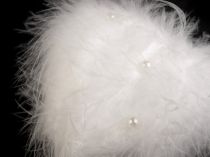 Textillux.sk - produkt Vianočné / svadobné perkové srdce s perlami 2. akosť