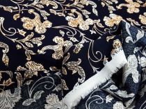 Textillux.sk - produkt Viskózová šatovka béžový ťahavý kvet 145 cm