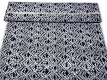 Textillux.sk - produkt Viskózová šatovka biely nepravidelný vzor 145 cm 