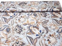Textillux.sk - produkt Viskózová šatovka hnedý kvetinový ornament 140 cm