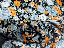 Textillux.sk - produkt Viskózová šatovka modré kvety 140 cm