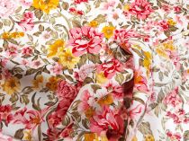 Textillux.sk - produkt Viskózová šatovka ružová lúka 140 cm