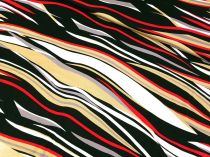 Viskózový úplet farebné vlny šírka 150 cm