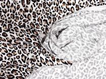Textillux.sk - produkt Viskózový úplet hnedý leopard 150cm