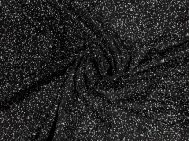 Textillux.sk - produkt Viskózový úplet hviezdny prach 180 cm - 2- hviezdny prach, čierna
