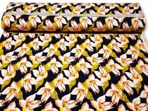 Textillux.sk - produkt Viskózový úplet marhuľový kvet s listom 150 cm