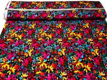 Textillux.sk - produkt Viskózový úplet neonové kvety 145 cm