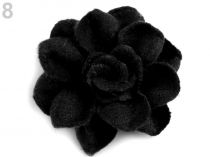 Textillux.sk - produkt Vlnený kvet Ø40 mm - 8 čierna