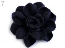 Textillux.sk - produkt Vlnený kvet Ø40 mm - 7 modrá tmavá