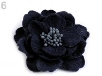 Textillux.sk - produkt Vlnený kvet s piestikmi vo farbe kvetu Ø60 mm - 6 modrá tmavá