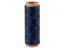 Textillux.sk - produkt Voskovaná polyesterová niť šírka 1 mm - 9 (64) modrá tmavá