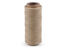 Textillux.sk - produkt Voskovaná polyesterová niť šírka 1 mm - 14 (12) hnedá piesková