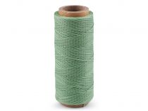 Textillux.sk - produkt Voskovaná polyesterová niť šírka 1 mm - 15 (86) zelená ľadovo