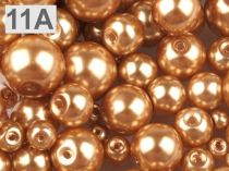 Textillux.sk - produkt Voskované perly mix veĺkostí Ø4-12mm  - 11A zlatá