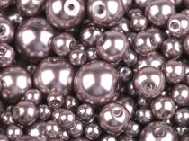 Textillux.sk - produkt Voskované perly mix veĺkostí Ø4-12mm  - 15A staroružová