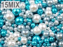 Textillux.sk - produkt Voskované perly mix veĺkostí a farieb Ø4-12 mm