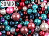 Textillux.sk - produkt Voskové perly mix veľkostí a farieb Ø4-12 mm - 30 mix 