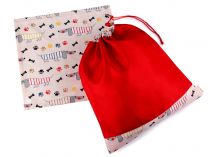 Textillux.sk - produkt Vrecko do školy s obrúskom na desiatu pre prvákov - 4 červená psík