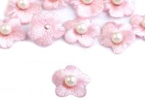 Textillux.sk - produkt Vyšívaný kvet Ø20 mm s perlou