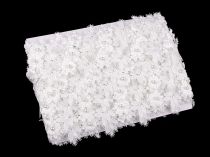 Textillux.sk - produkt Vzdušná čipka 3D kvet s perlou šírka 42 mm