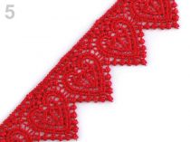 Textillux.sk - produkt Vzdušná čipka šírka 35 mm - 5 červená 