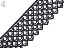 Textillux.sk - produkt Vzdušná čipka šírka 60 mm - 4 čierna