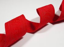 Textillux.sk - produkt Vzorovaná stuha krojová 55mm - 2- červená stuha 55mm 65/1