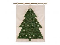 Textillux.sk - produkt Závesný adventný kalendár stromček - 1 zelená