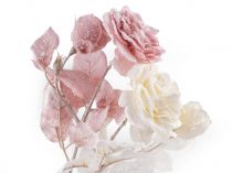 Textillux.sk - produkt Zimná umelá ruža srienistá metalická
