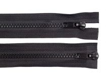 Textillux.sk - produkt Zips kostený 5mm deliteľný 2 bežce 90cm (bundový) - 322 čierna