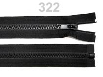 Zips kosticový 5mm deliteľný 45cm (bundový) MART čierny