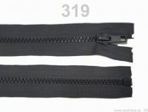 Textillux.sk - produkt Zips kosticový 5mm deliteľný 50cm / bundový / - 319 šedá kalná