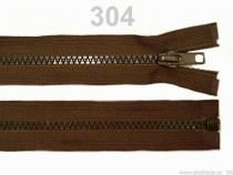 Textillux.sk - produkt Zips kosticový 5mm deliteľný 55cm / bundový / - 304 čokoládová