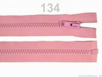 Textillux.sk - produkt Zips kosticový 5mm deliteľný 60cm / bundový / - 134 ružová detská svetlá