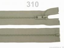 Textillux.sk - produkt Zips kosticový 5mm deliteľný 65cm / bundový / - 310 šedobežová