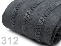 Textillux.sk - produkt Zips kosticový 5mm metráž - 312 šedá kalná