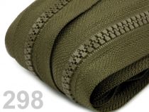 Textillux.sk - produkt Zips kosticový 5mm metráž - 298 zelená khaki tmavá
