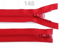 Textillux.sk - produkt Zips kosticový,5mm,deliteľný 2 bežce,dĺžka 80cm/bundový/ - 148 červená
