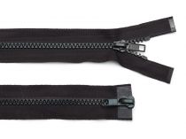Textillux.sk - produkt Zips kosticový,5mm,deliteľný 2 bežce,dĺžka 80cm/bundový/ - 322 čierna