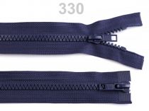 Textillux.sk - produkt Zips kosticový,5mm,deliteľný 2bežce,dĺžka 65cm/bundový  - 330 modrá tmavá